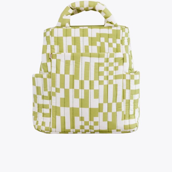 Green and White Quilted Women's Bag - Picture 4 of 8